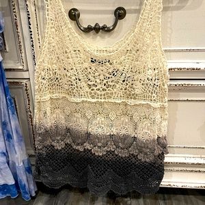 American eagle crochet top